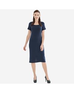 OC051 - Short-Sleeve Midi Dress